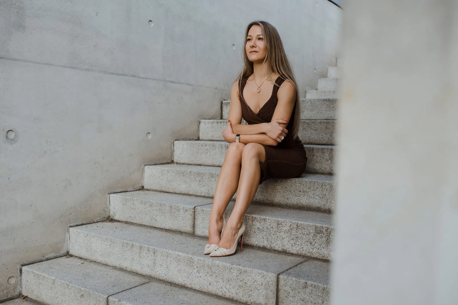 Kristina Hagewald im Berliner Regierungsviertel